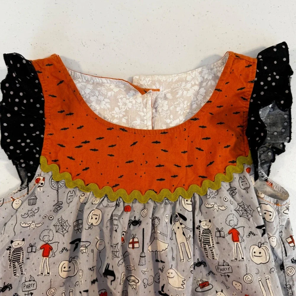 Matilda Jane Girls Platinum‎ Halloween Dress Size 10 Flutter Sleeve Party Ghost